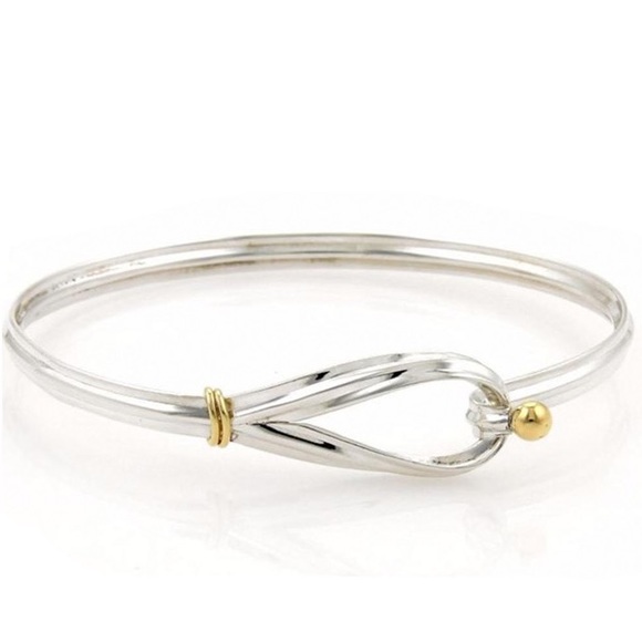 Tiffany & Co. Jewelry - RARE Tiffany Vintage Knot Hook Bracelet Bangle